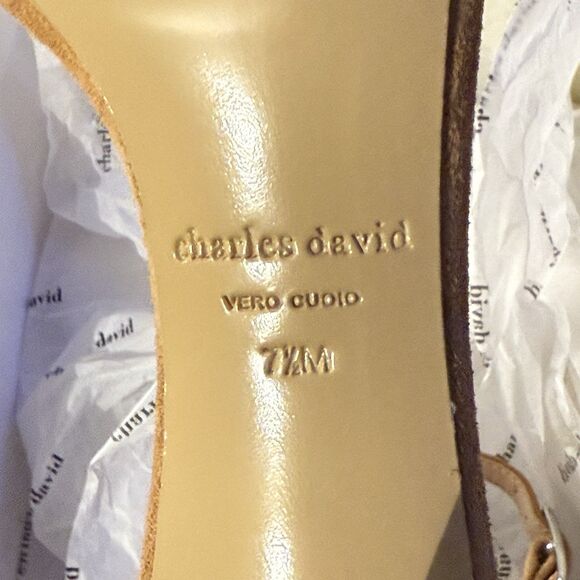 NWB Charles David Women’s Carla Pump Suede Clear Size 7.5 M Sexy, Gorgeous Heels - Picture 10 of 13
